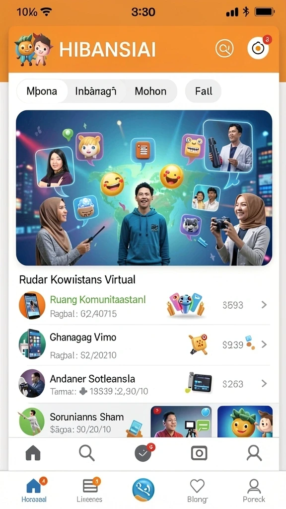 awanluck - Tampilan utama yang menarik dan intuitif.