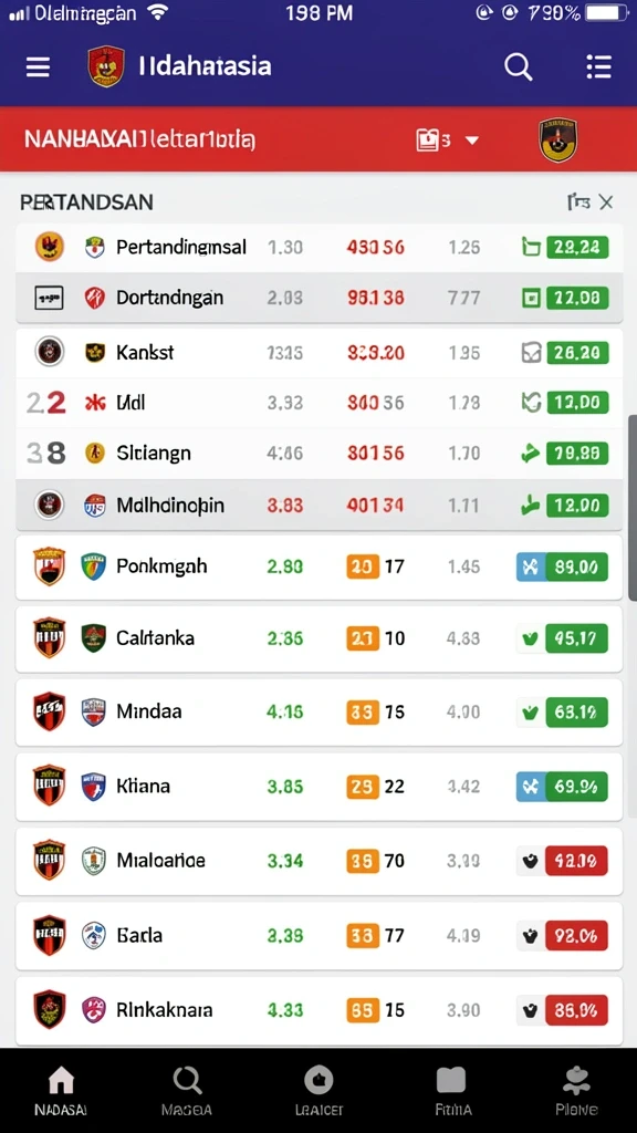 big77 - Tampilan menu utama yang menarik dan mudah dinavigasi.