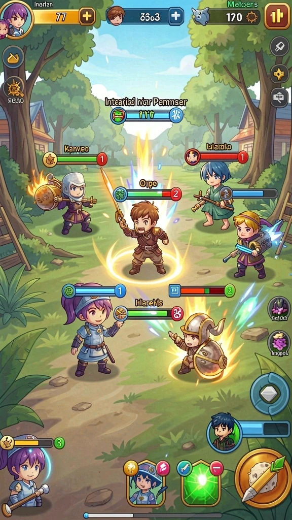 svip5 - Screenshot aksi pertarungan seru dalam game.